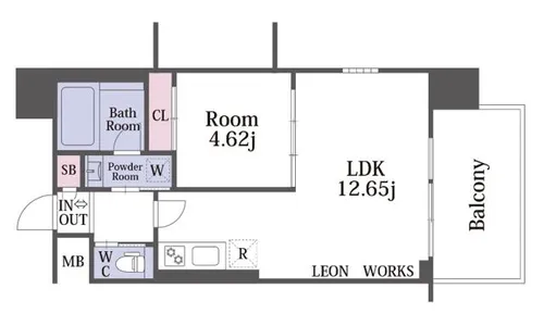 プレジオ弁天町【8階】の間取り