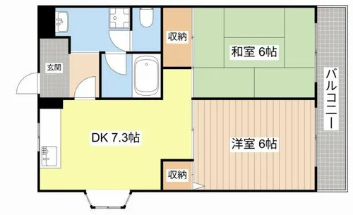 木村マンション【204号室】の間取り