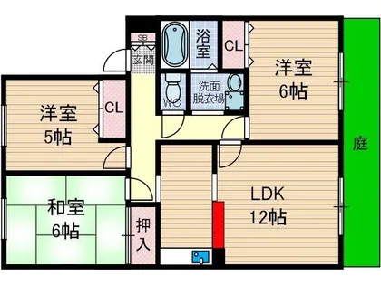 メゾンL&K【2階】の間取り