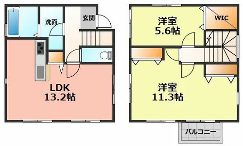 愛知県清須市上条2丁目【一戸建】の間取り