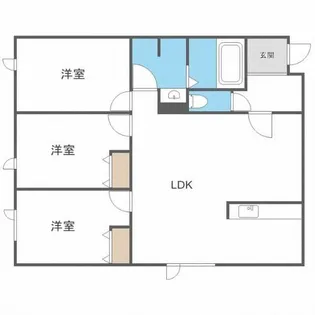 タウンハウス西野参番館【206号室】の間取り