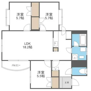 ラビリンス山の手【2階】の間取り