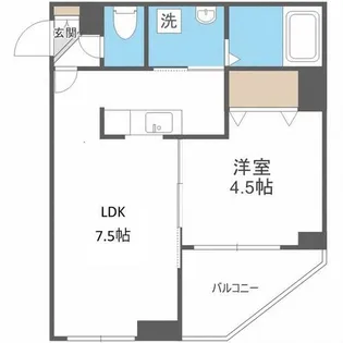 レジディア北二条イースト3【10階】の間取り