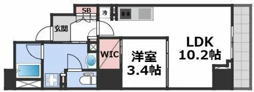 アーバネックス天満橋Front【11階】の間取り