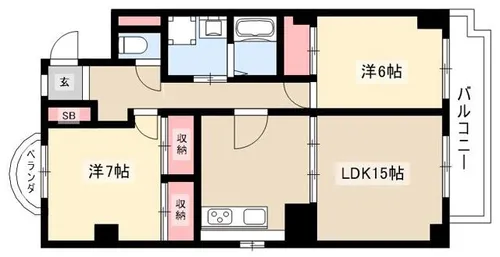 御棚町ヒルズ【3階】の間取り