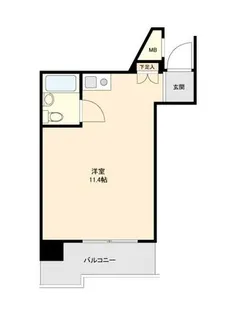 黄金町スカイマンション【709号室】の間取り
