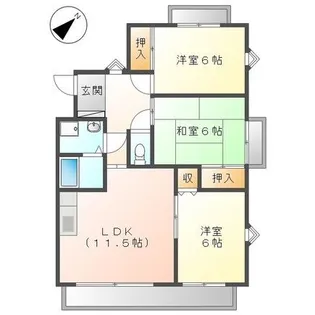 セレーブル春日【306号室】の間取り