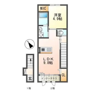 Jiro東幸【206号室】の間取り