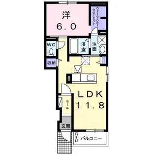 愛知県田原市浦町大原西【アパート】の間取り