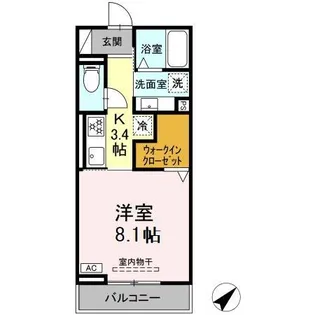 AXIS(C棟)【2階】の間取り