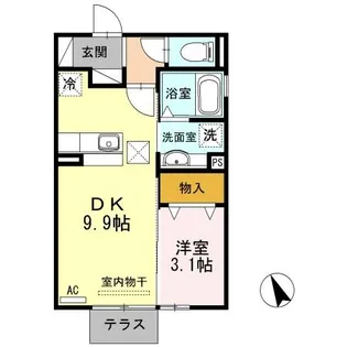 コンフォール【1階】の間取り