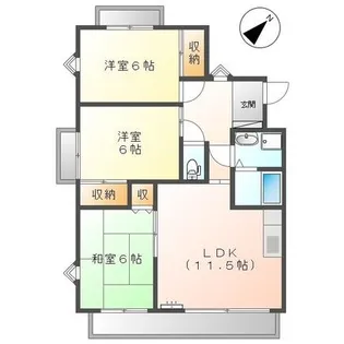 セレーブル春日【101号室】の間取り