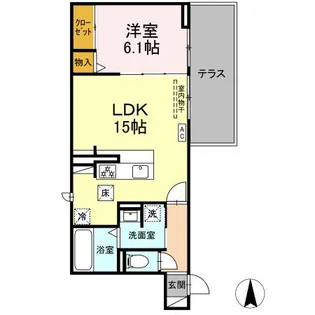 D-avance 花田【1階】の間取り