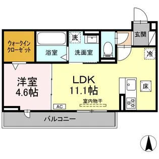 コンフォート椛【1階】の間取り