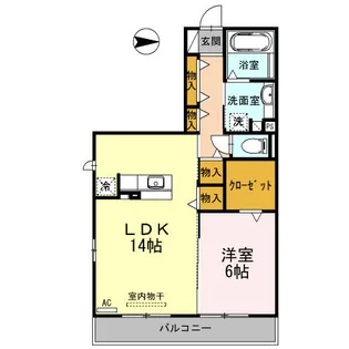 たれいあ【3階】の間取り
