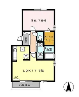 グランパティオ B棟【1階】の間取り