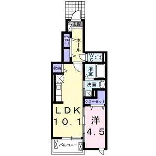 愛知県豊橋市牧野町字北原【アパート】の間取り