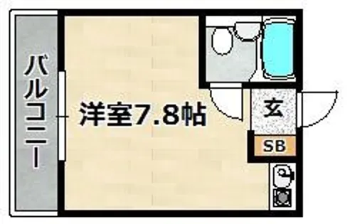エクセルコート日生荒田【101号室】の間取り