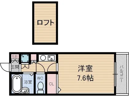 ヴィユーフルーブ2【4階】の間取り