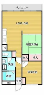 狭山ハウス2号棟【10階】の間取り