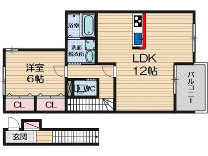 DELFA・tomicco【2階】の間取り