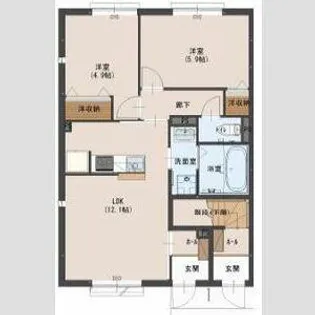 アレグリア【1階】の間取り