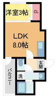 NOYNISHINOMIYA【202号室】の間取り