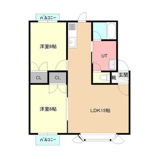 フローラ19【202号室】の間取り