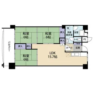 大阪マリンハイツ(0005781)【4階】の間取り