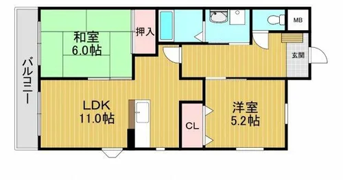 バークレイコーポ【3階】の間取り