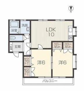 サンフラワーハウス【2階】の間取り