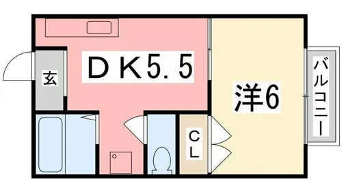 アプリコットK【1階】の間取り