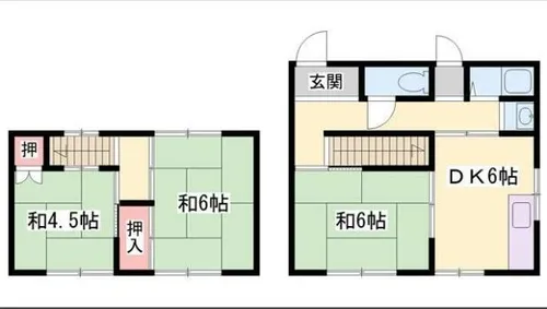 兵庫県姫路市城北新町1丁目【一戸建】の間取り