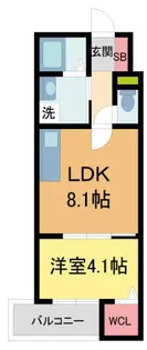 S-FLATさくら夙川【1階】の間取り