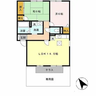 セリーヌヴィレッジ A【102号室】の間取り