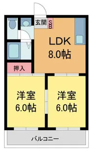 ベル・セゾン【303号室】の間取り