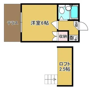 エイブル富田【104号室】の間取り