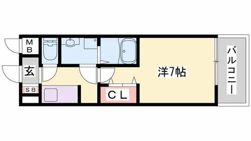 メゾンサンライズ【202号室】の間取り
