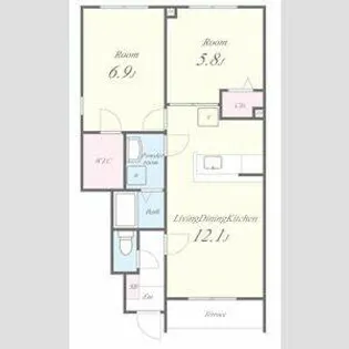 ステラ コート1番館【105号室】の間取り