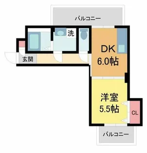 陽光プラザ【401号室】の間取り