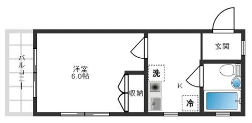 レジデンスエトワル【201号室】の間取り