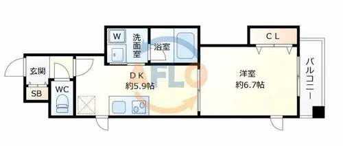 CLAIR TOWER【4階】の間取り