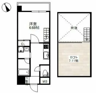 WOB西九条【10階】の間取り