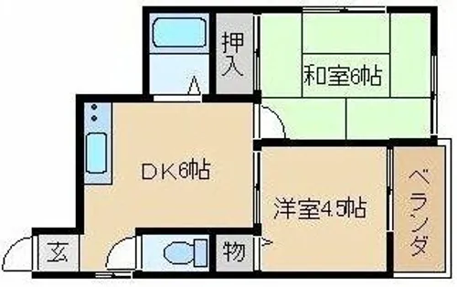 リーフジャルダン・サンガーデンリーフ【202号室】の間取り