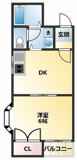 NYK針中野【5階】の間取り