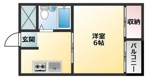 1Kの間取り画像