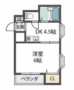 ゴッドフィールドⅢ【4階】の間取り