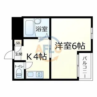 ゴッドフィールドⅢ【8階】の間取り