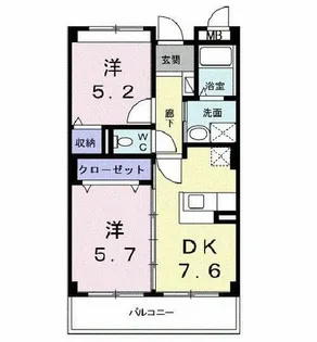 コータ・コートⅡ【2階】の間取り