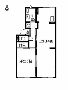 コーポ春日【102号室】の間取り